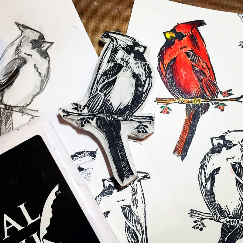 DIY Stamp Carving  Birdwing Paper Designs