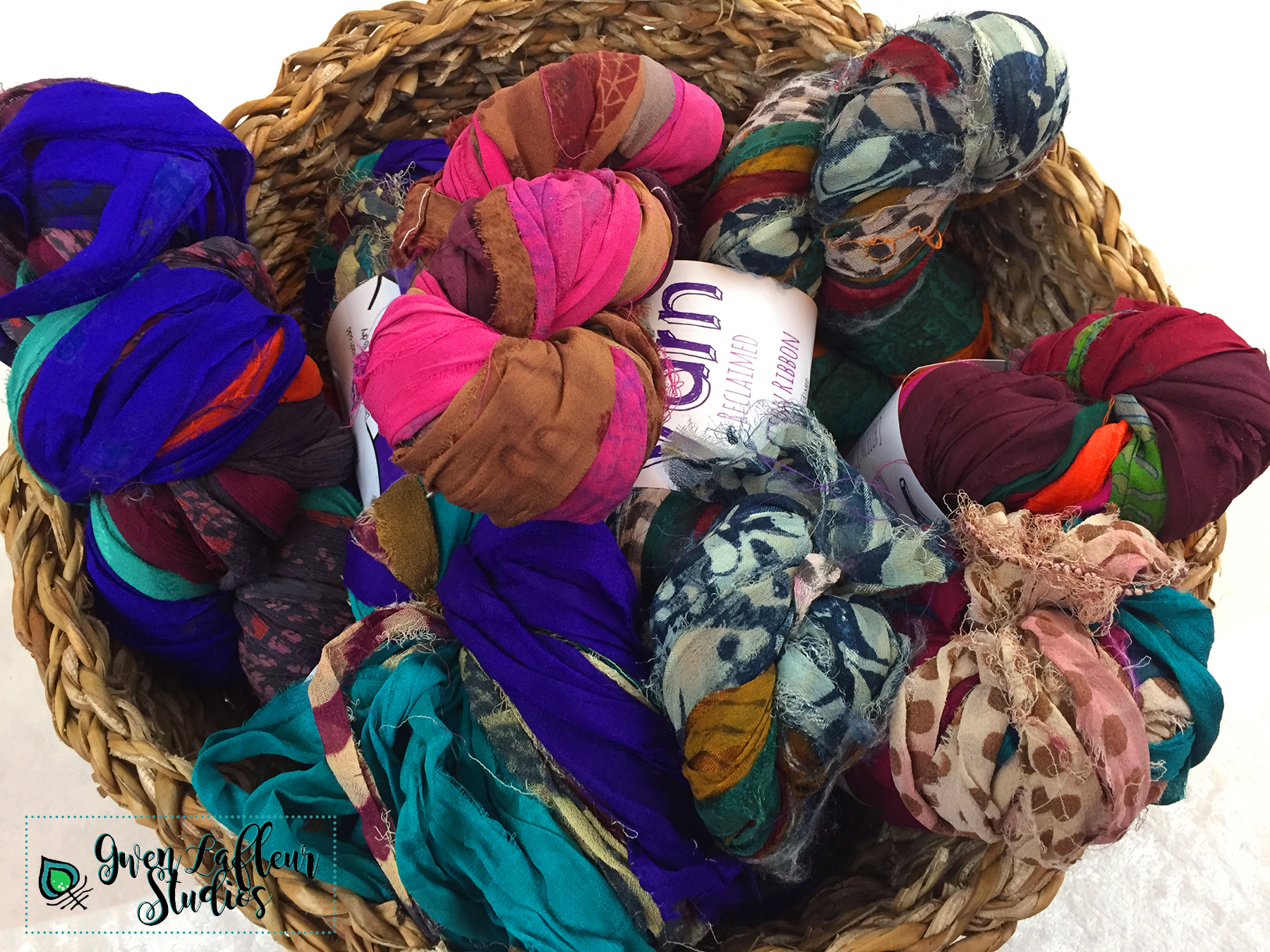 Sari Silk Ribbon, 5 METRE Bundle, Mixed Colour, Ethical Yarn, Ribbon Yarn,  Craft Ribbon, Knitting Ribbon, Crochet, Craft Ribbon 