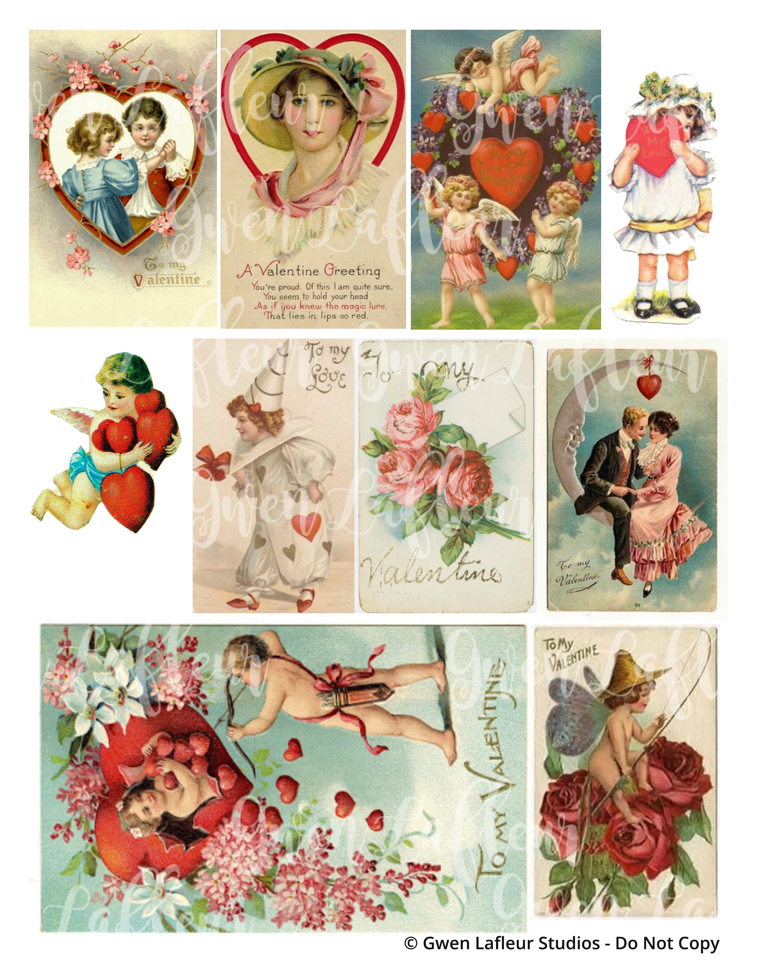 bnute productions: A Vintage Valentine Love Letter: Free Printable Paper  and How To's