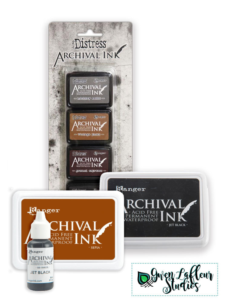 Ranger Archival Ink Pads - Browns and Blacks